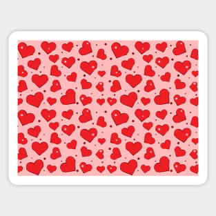 Hearts Seamless Pattern Sticker